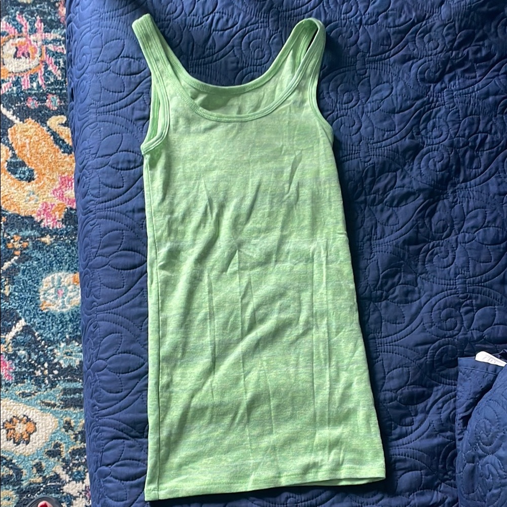 Green Sleeveless Top